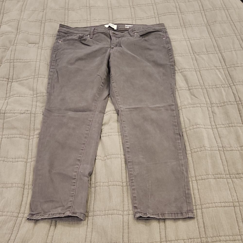 Sonoma Charcoal Cropped Pants Size 14 S!